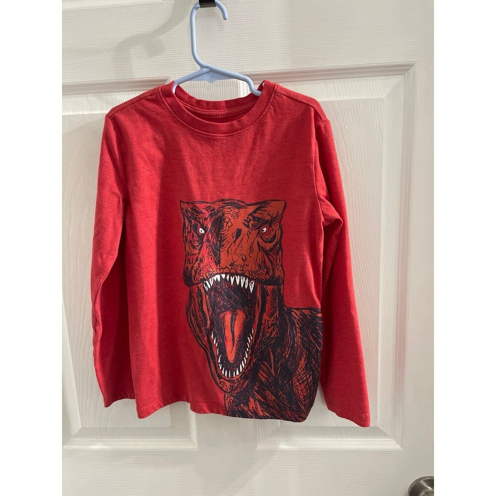 Cat & Jack Long Sleeve T Shirt Red Size S (6-7)